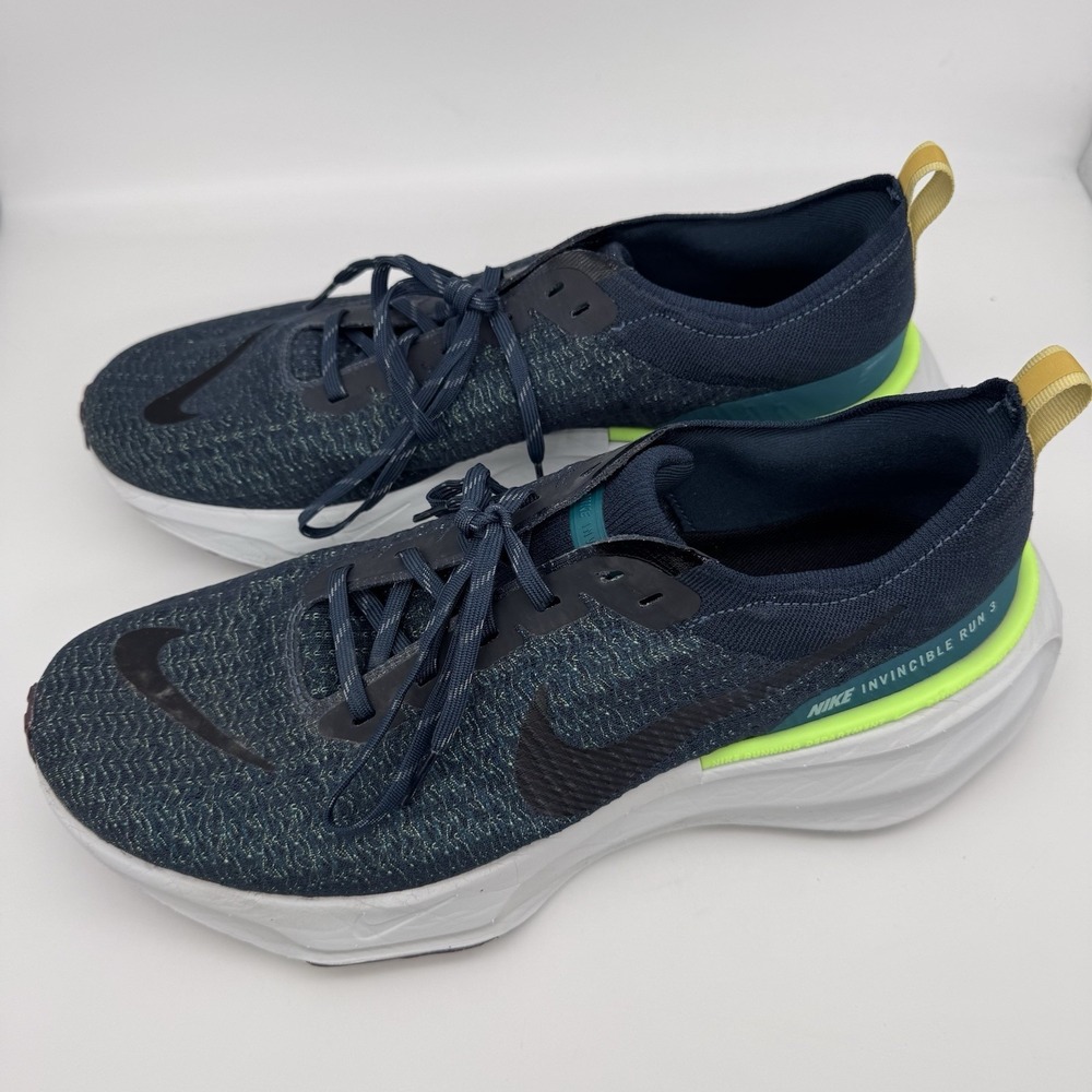 Nike Mens ZoomX Invincible Run‎ Flyknit 3 Sneaker Size 13 Armory Navy Teal Gym